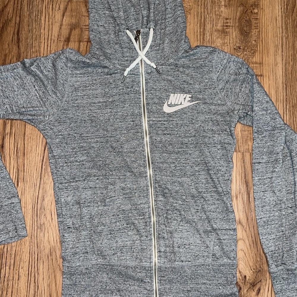 Nike Gray Zip-Up Hoodie